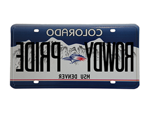MSU Denver License Plate